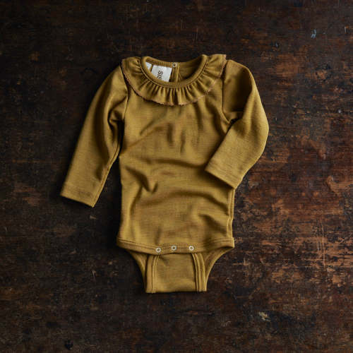 Baby Organic Merino Wool Silk Body in green - sizes 0 months-2 years – MamaOwl