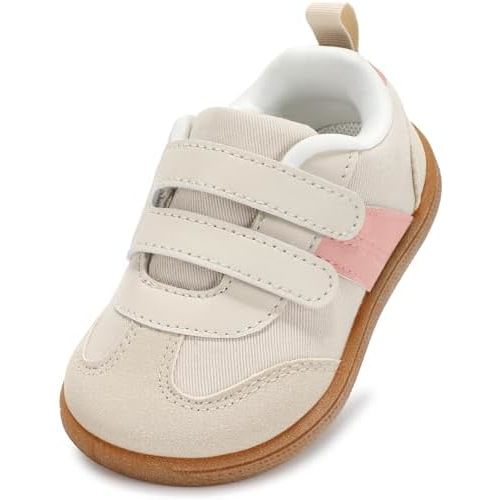 Toddler Wide Toe Box Shoes, Boy and Girl Barefoot First Walking Shoe Kids Fashion Sneaker Non-Slip Zero Drop Comfortable
