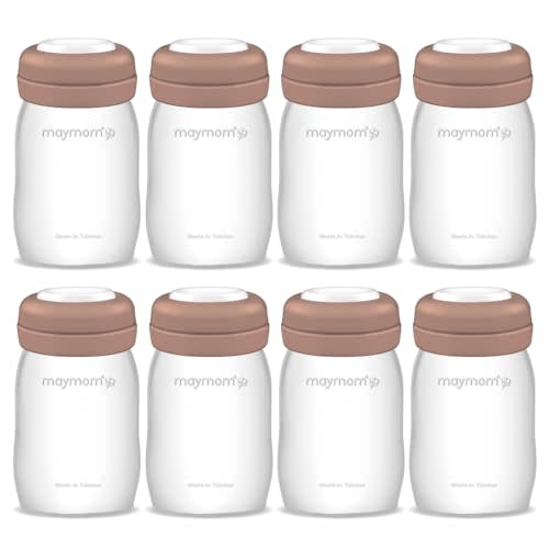 Maymom Wide Neck Breastmilk Collection n Storage Bottle 5.4 oz; Re-markable SureSeal Disc. Fits Spectra S2 Spectra S1 9 Plus.