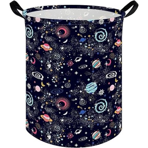 Moon Laundry hamper,Kids Laundry Basket,Baby Nursery Hamper,Waterproof foldable laundry basket for boys and girls,toy storage box,Kid Room Decor(Moon)