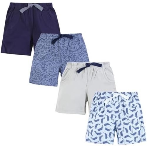 Hudson Baby Baby Shorts Bottoms 4-Pack