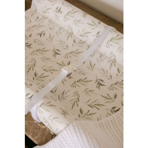 Linen Leaves Contour Change Pad | The Gilded Bird – The Gilded Bird US