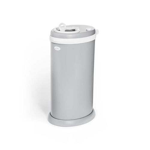Ubbi Stainless Steel Diaper Pail, Odor Locking, No Special Bag Required, Award-Winning, Registry Must-Have, Gray