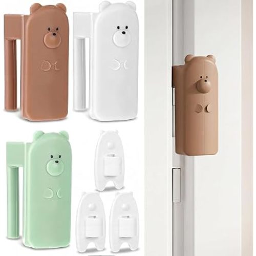 Door Pinch Guard Baby Proofing 3Pcs Hinge Cover Silicone Stopper