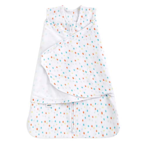 HALO SleepSack Swaddle, Micro-Fleece, Confetti, Infant, Unisex, Small, 3-6 Months