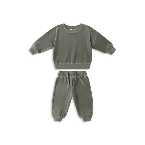 Boys' Velour Relaxed Sweatshirt & Joggers Set - Baby