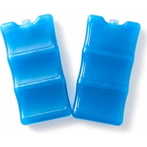 Healthy Packers Ice Packs for Coolers | Can Coolers | Breastmilk Cooler Ice Pack | Long-Lasting Reusable Ice Packs - 6 Can (Pack of 2)