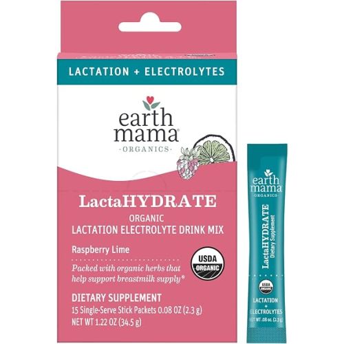 Earth Mama - Organic LactaHYDRATE Hydration Drink Mix - 3.35 oz