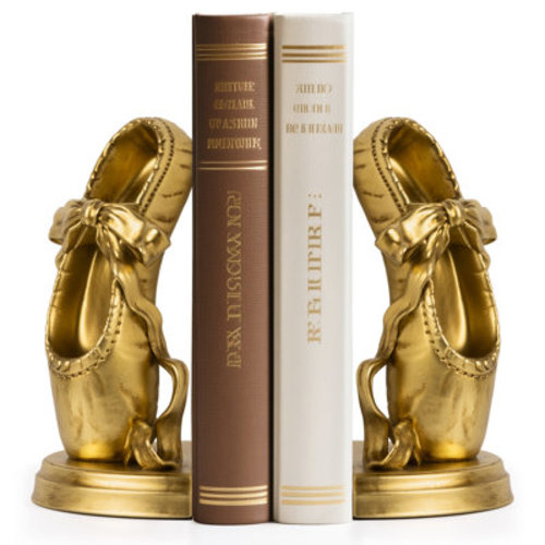 Set of 2 Ballet Slipper Decorative Bookends | Wayfair