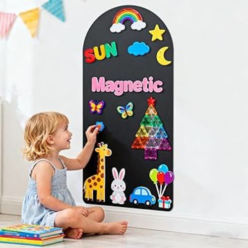 Magnetic Arch Wall Decal: Small 17" x 33" (Black)