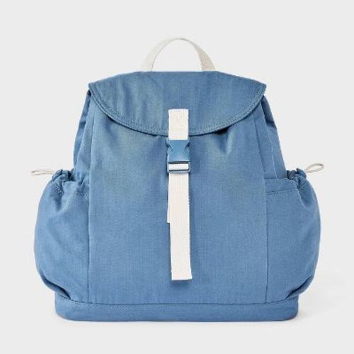 Kids' Canvas Drawstring Backpack - Cat & Jack™ Blue