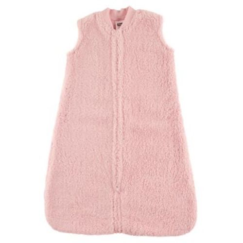Hudson Baby Infant Girls Plush Sleeping Bag, Sack, Blanket, Pink Faux Shearling, 6-12 Months