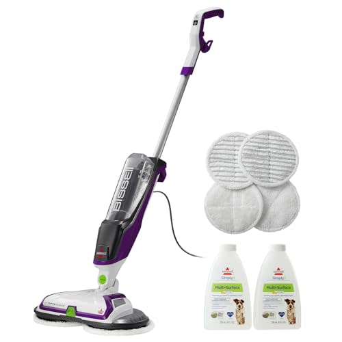 BISSELL SpinWave Pet Hard Floor Corded Spin Mop, 20399 | Washable pads for stain removal; pet-formula compatible; electric spin mop for sealed hard floors