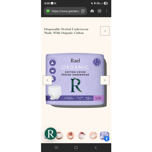 Disposable Period Underwear Made With Organic Cotton