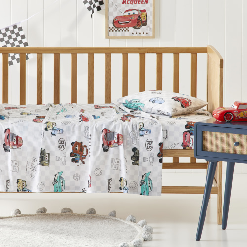 Adairs Kids - Disney Pixar Cars Cot Sheet Set | Adairs
