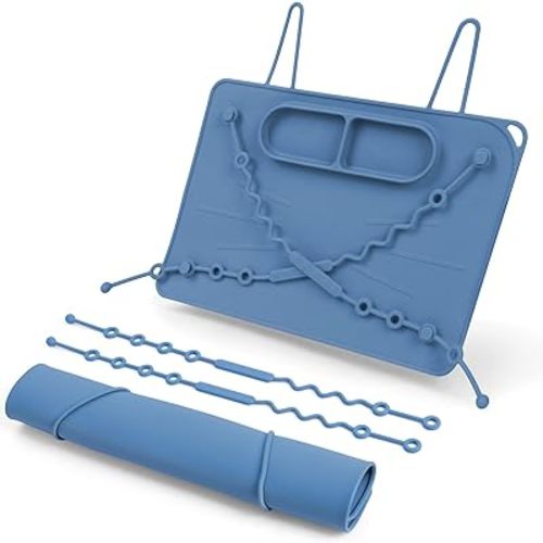 Non-Slip Silicone Placemat for Toddlers: Wipeable & Reusable - Baby Led Weaning Supplies - High Chair/Restaurant/Dining Table