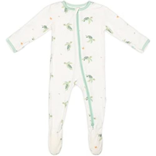 Bamboo Little Soft Baby Bamboo Footie Pajamas, Zipper Closure, 0-24 Months
