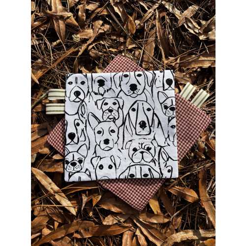 High Contrast Baby Crinkle Toy: 100% Cotton Sensory Gift