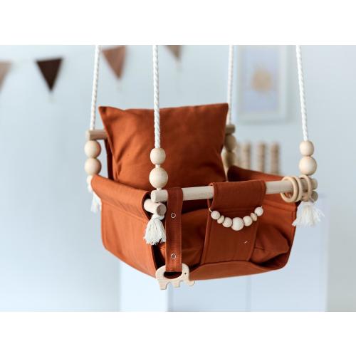 Baby Swing, Cotton Canvas Swing, Garden Swing, Gift For Baby, Swing, Swing with pillow, Handmade Swing, toddler swing inside, swing chair