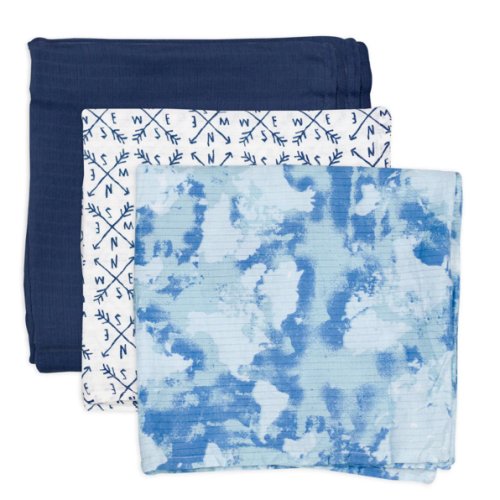 3-Pack Organic Cotton Swaddle Blankets | Honest Baby Clothing