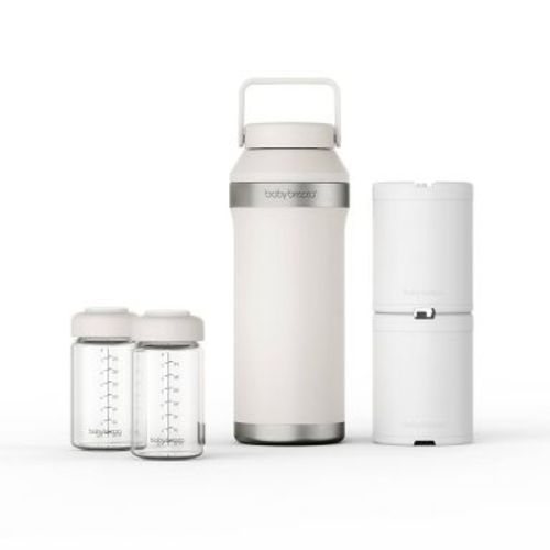 Baby Brezza 24 Hour Breast Milk Storage Cooler for Glass Bottle - White