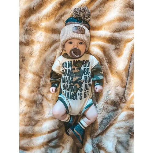 Mom's Boy Print jumpsuit