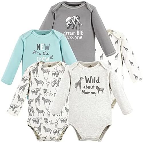 Touched by Nature unisex-baby Organic Cotton Long-sleeve Bodysuits