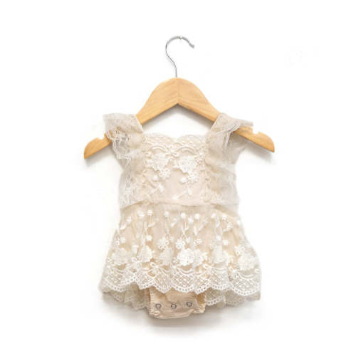Everly Lace Romper in Ivory | Reverie Threads
Size: 3-6M