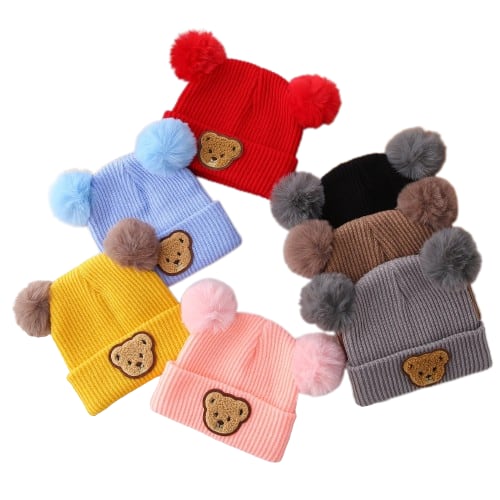 TEDDY Pompom Beanie - Hazel & Bo
