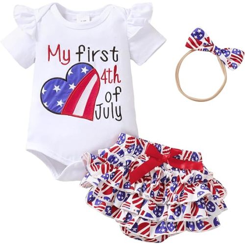 Mioglrie Newborn Infant Baby Girl Clothes Romper Shorts Set Floral Summer Outfits Cute Baby Clothes Girl