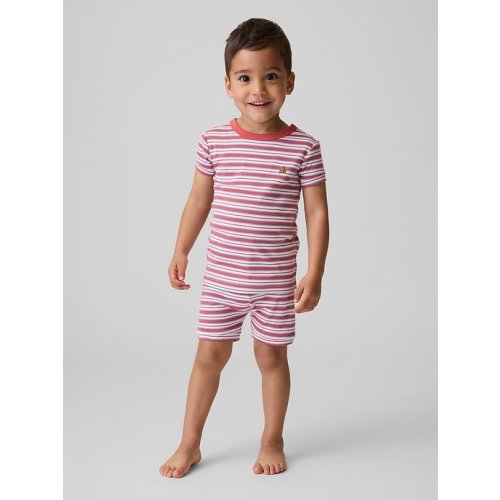 Baby & Toddler Organic Brushed Cotton Stripe PJ Short Set