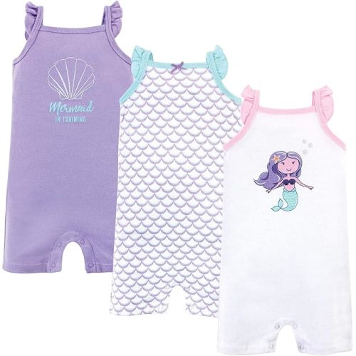 Hudson Baby Unisex Cotton Rompers
