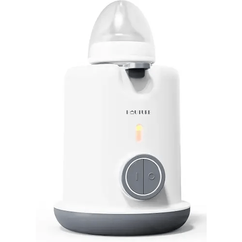 HAUTURE Bottle Warmer, 2-in-1 Fast Baby Bottle Warmer for Breastmilk & Formula, Warms Baby Milk to Body Temperature in Minutes, One Button Control