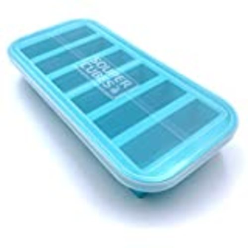 Souper Cubes 2 Tablespoon Freezing Tray with lid, Aqua color, Pack of Two