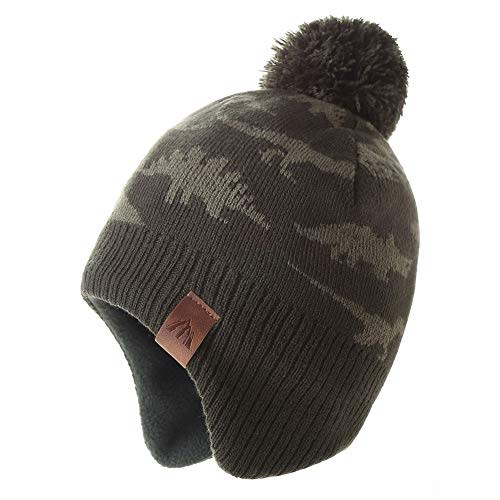 Moon Kitty Baby Boys Girls Knit Hats Winter Fleece Skiing Winter Caps with Warm Ear Flap …