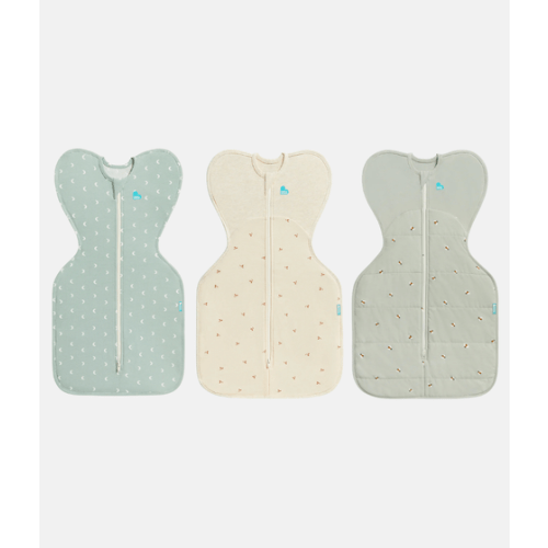 Swaddle Up Starter Bundle | 1.0 | 1.5 | 2.5 TOG | Olive Moon | Oatmeal Twigs | Olive Bees