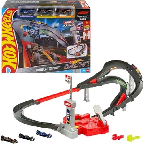 ​Hot Wheels Sprint Race Circuit Track Set with 3 Toy Cars