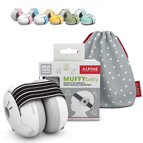 Alpine Muffy Baby Ear Protection for Babies and Toddlers - Black
