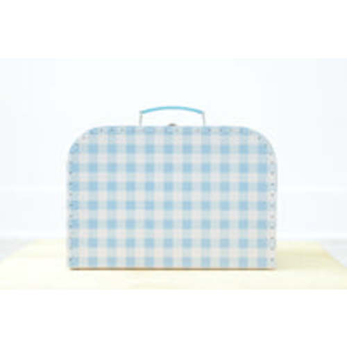 Blue Gingham Baby Keepsake Box