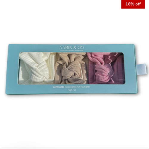 Newborn Satin Lined Bow Headband Gift Set – Aarin & Co.
