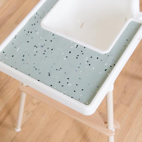 IKEA Highchair Silicone Placemat - Terrazzo on Seafoam