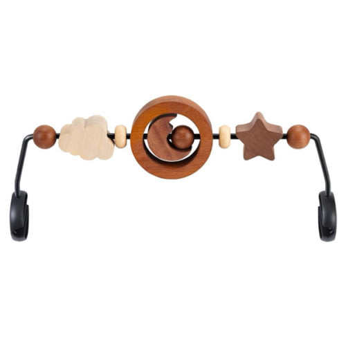 Toy Bar Compatible with Baby Bjorn Bouncer Toy Bar for Baby Bouncer, Durable Wooden Baby Bouncer Toy Bar Attachment, Rotatable Baby Sensory Toy (Natural Wood Colors)