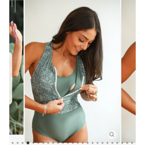 One Piece Zip Up Breastfeeding Swimsuit – Movemama