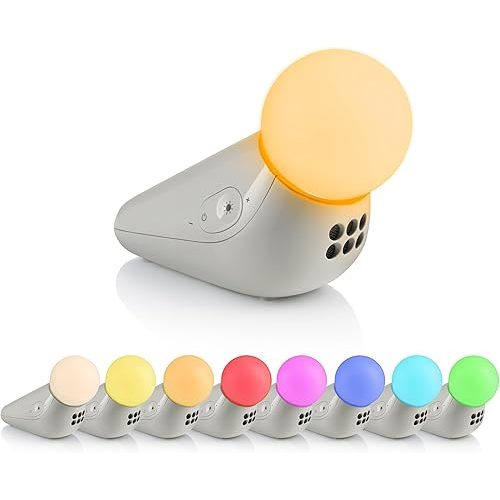 Motorola Nursery S1 | Portable Sleep Soother & Light Sound Machine for Babies & Kids | 50-Hour Battery Life | 10 Soothing Sounds, Lullabies & Multicolour Nightlight | Travel, Baby Shower/Registry Gift