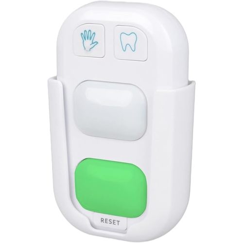 SOARING Wireless Battery Powered Timer for Kids - 2 Minutes Teeth Brush, 20 Seconds Hand Washing, Color Indicator Light Stick on Bathroom for Children Training Coach