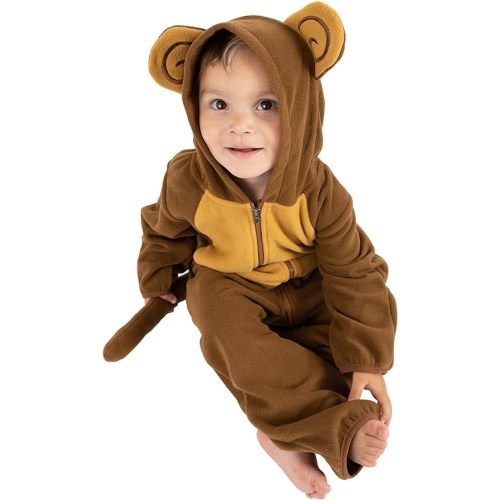 Cuddle Club Fleece Baby Bunting Bodysuit with Hood, Convertible Mittens & Booties, Car Seat Friendly, Soft & Warm, Easy Zip