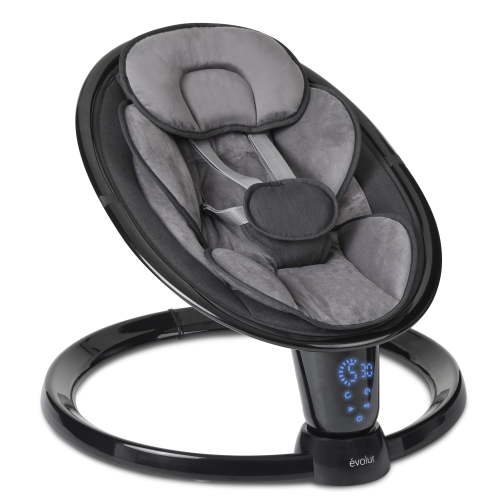SootheSway Swing by Evolur, Black