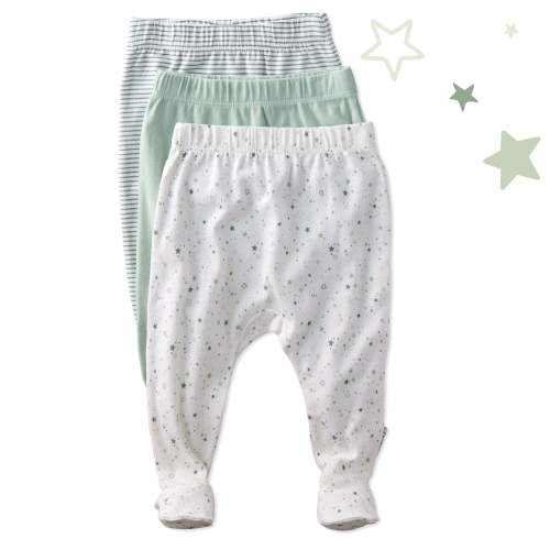 FALLON 3-Pack Footed Baby Pants