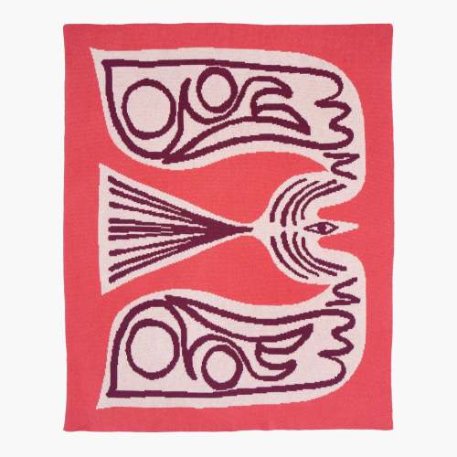 Squiggle Bird Mini Blanket