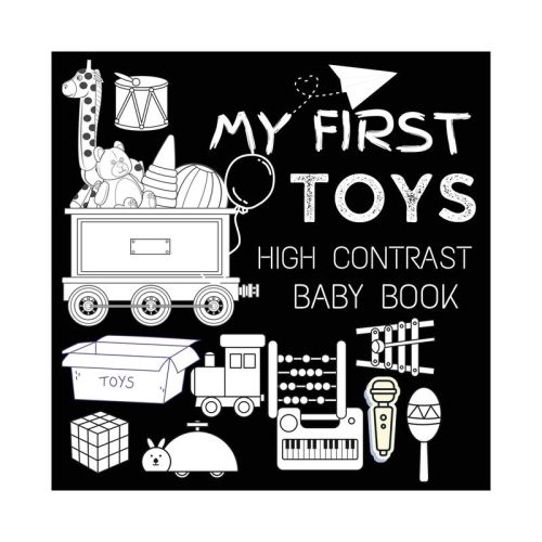 High Contrast Baby Book - Toys - (High Contrast Baby Book for Babies) by M Borhan (Paperback)